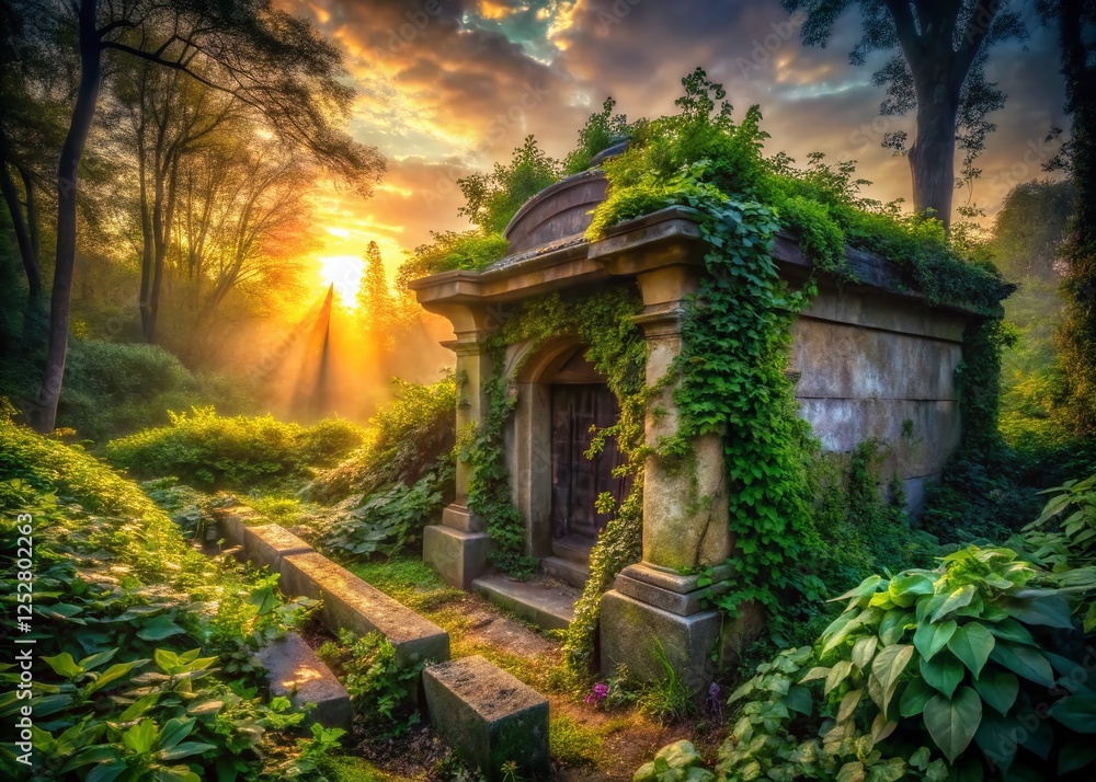 Abandoned Garden Tomb, Easter Dawn, Resurrection, Ancient Stone, Jerusalem Abandoned Garden Tomb, Easter Dawn, Resurrection, Ancient Stone, Jerusalem