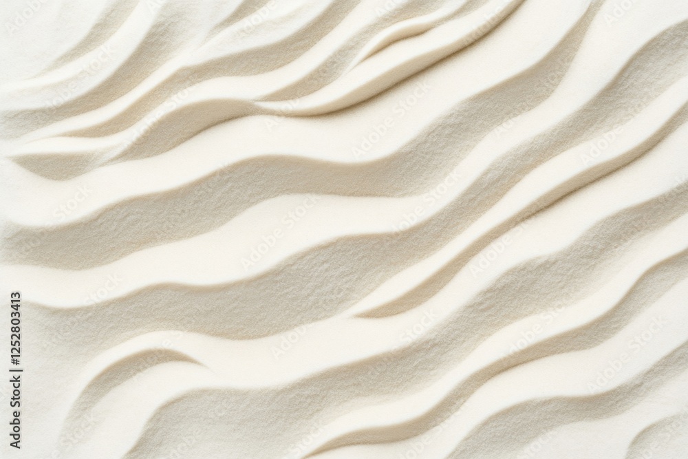 Delicate white sand dunes create a soothing textured pattern Delicate white sand dunes create a soothing textured pattern
