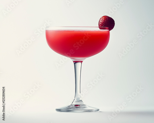 Luxurious Strawberry Daiquiri Close-Up photo