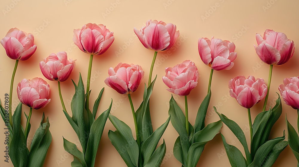 Elegant Pink Tulip Display Elegant Pink Tulip Display
