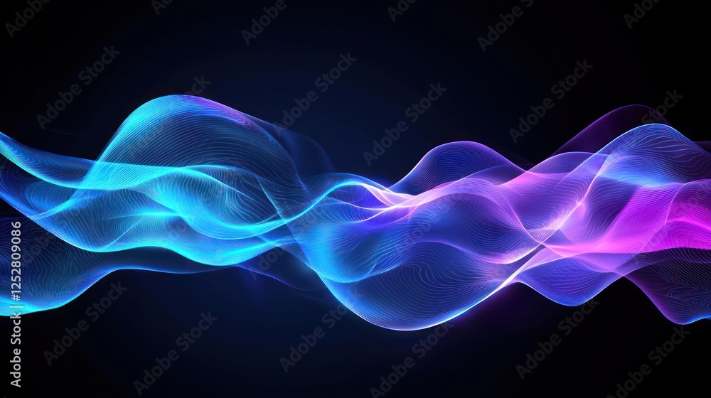 Abstract Glowing Lines Pattern Abstract Glowing Lines Pattern