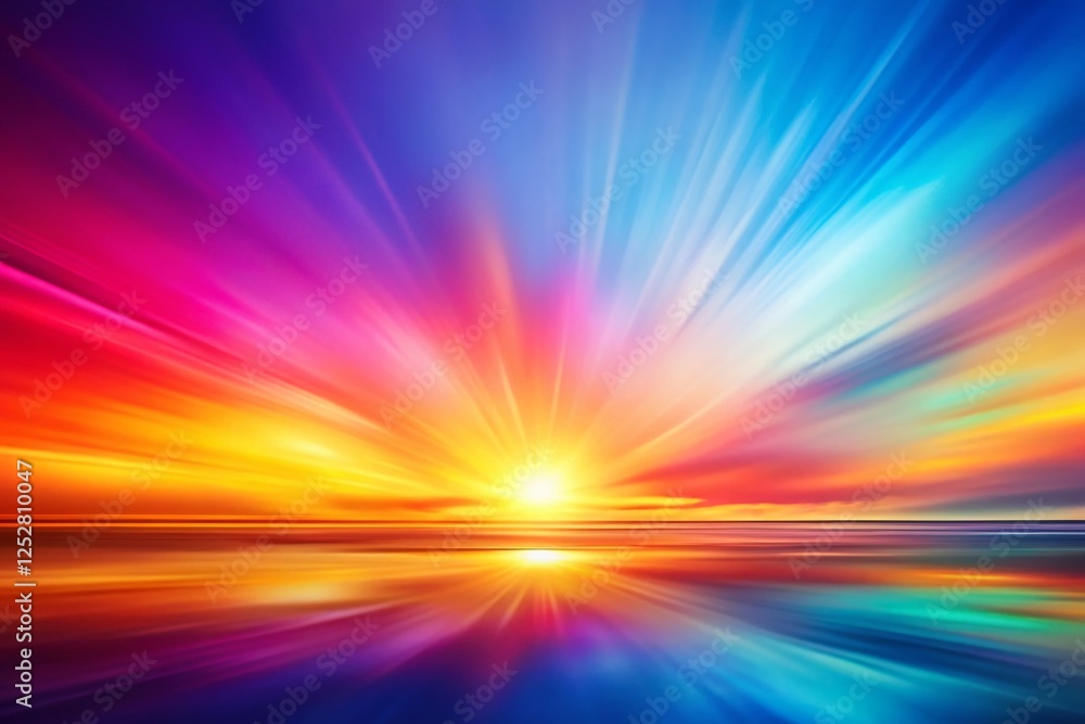 Fototapeta premium Abstract Bright Gradient Background with Copy Space - Colorful Smooth Blurred Design