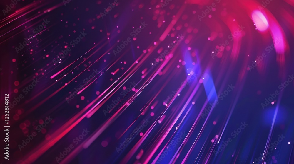 Abstract pink and blue glowing lines and particles background. Abstract pink and blue glowing lines and particles background.