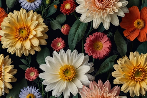 chrysanthemum flowers background