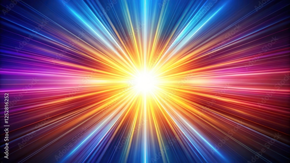 Abstract background with vibrant rays of light emanating from a central point , abstract, background, vibrant Abstract background with vibrant rays of light emanating from a central point , abstract, background, vibrant