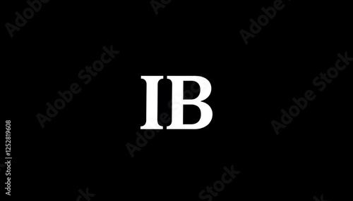 IB Text On A Black Background