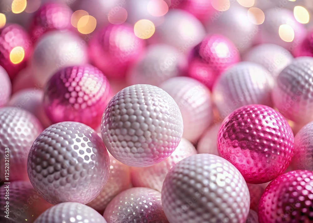 Abstract Pink and White Ball Pattern Background - Low Light Photography Abstract Pink and White Ball Pattern Background - Low Light Photography