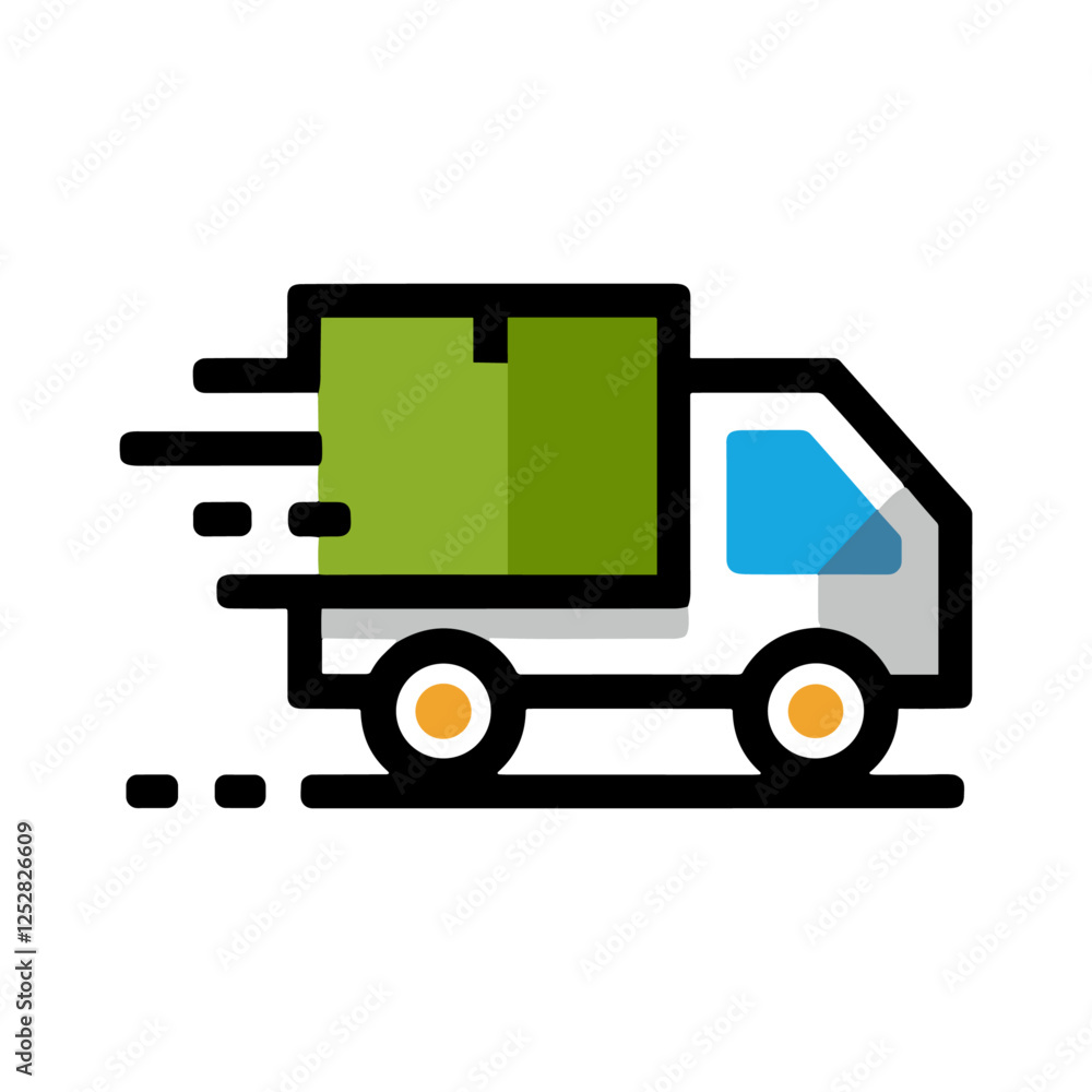 Delivery van icon Delivery van icon