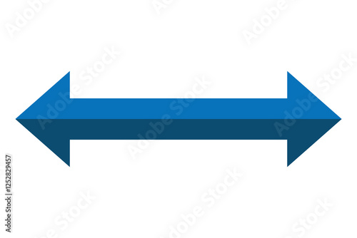 double wave long curved arrow icon. double arrow icon on white background.