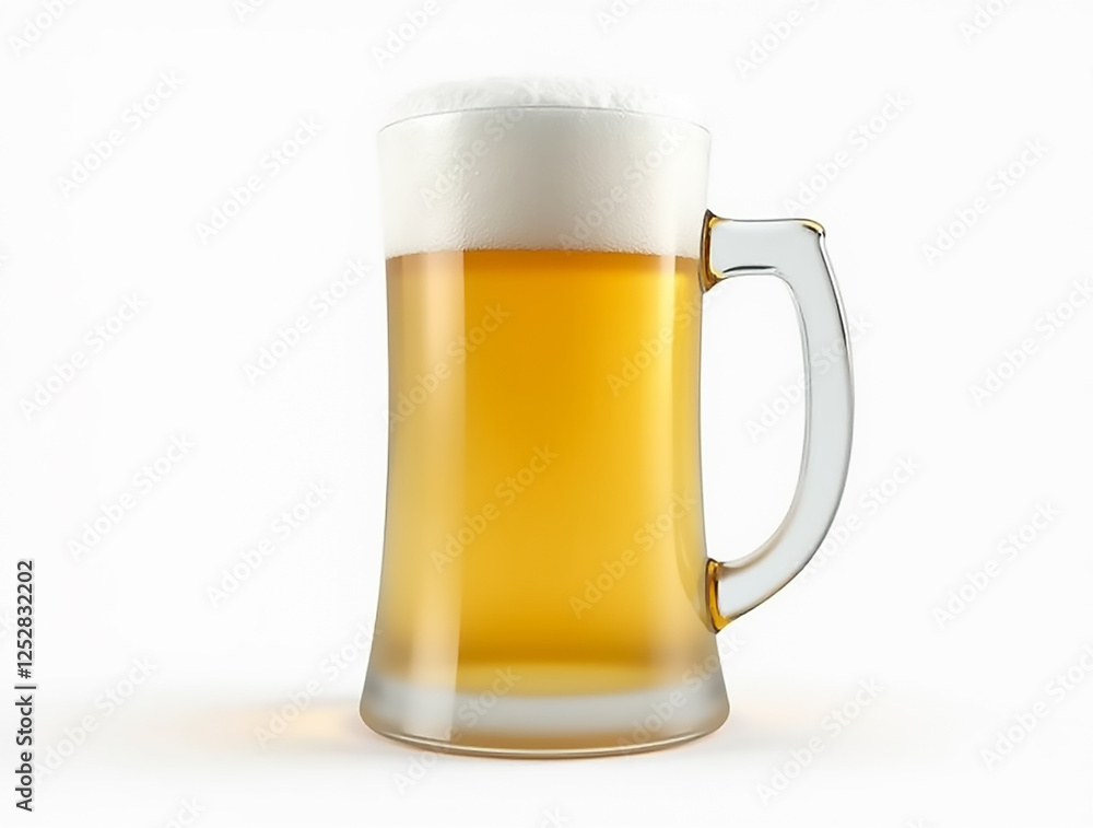 A glass of cold beer sits invitingly on a smooth surface. The frothy head suggests freshness and quality, ideal for casual gatherings or celebrations. A glass of cold beer sits invitingly on a smooth surface. The frothy head suggests freshness and quality, ideal for casual gatherings or celebrations.