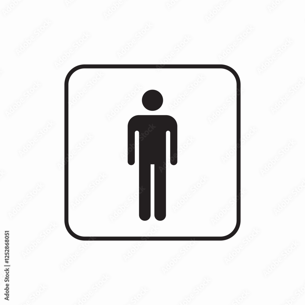male bathroom restroom sign icon vector sign male bathroom restroom sign icon vector sign