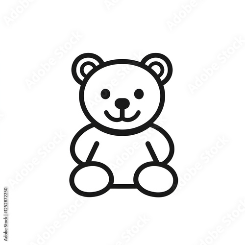 teddy bear outline 