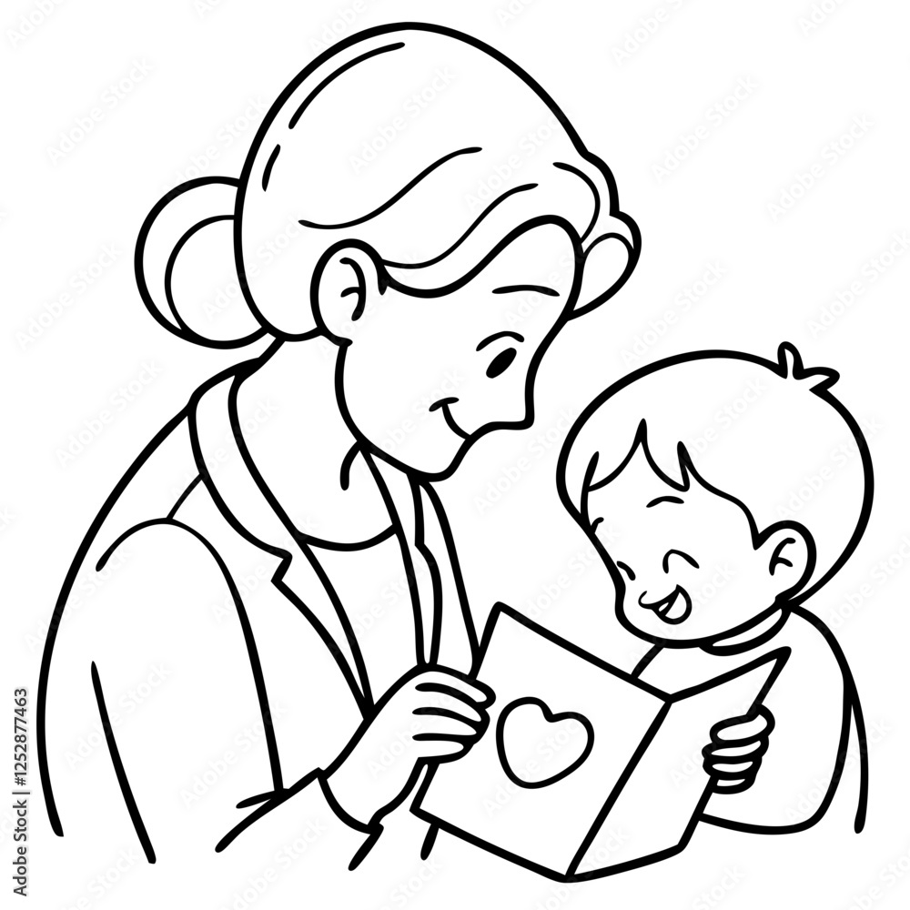 joyful interaction between a woman and a young boy joyful interaction between a woman and a young boy