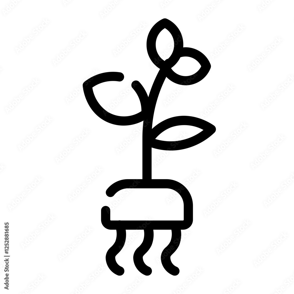agricultural planting seeds cut line icon agricultural planting seeds cut line icon