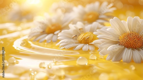 alvÃ©oles d'abeilles avec miel qui coule depuis le haut de l'image - fond jaune  HD 8K wallpaper Photographic Image