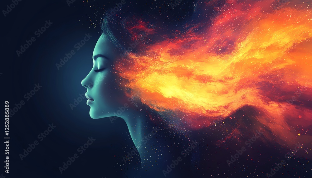 A serene and powerful World Mental Health Day concept, promoting mental health awareness, psychology, and mind wellness, vibrant, uplifting colors A serene and powerful World Mental Health Day concept, promoting mental health awareness, psychology, and mind wellness, vibrant, uplifting colors
