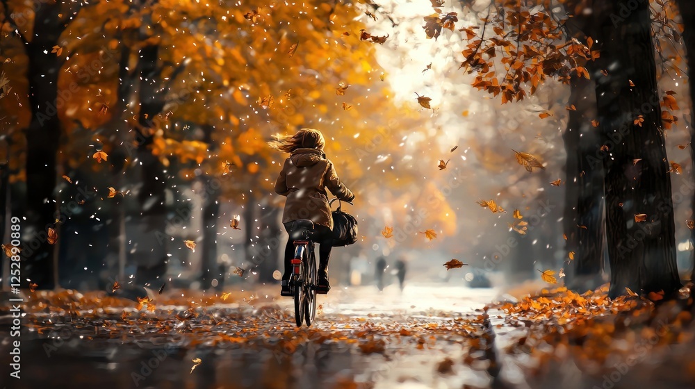 Autumnal Bike Ride: A Serene Fall Day Autumnal Bike Ride: A Serene Fall Day