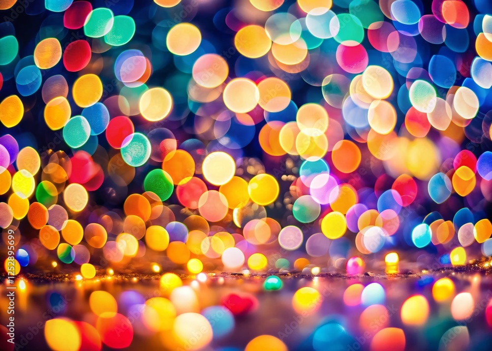 Bokeh Lights Background, Abstract Blurred Pattern, Festive Sparkle, Soft Focus, Glowing Circles Bokeh Lights Background, Abstract Blurred Pattern, Festive Sparkle, Soft Focus, Glowing Circles