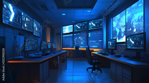 CCTV monitoring room
