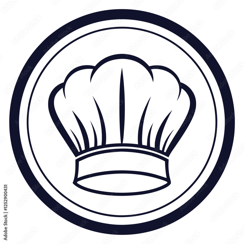 Chef Hat Logo Icon Vector Illustration Design Chef Hat Logo Icon Vector Illustration Design