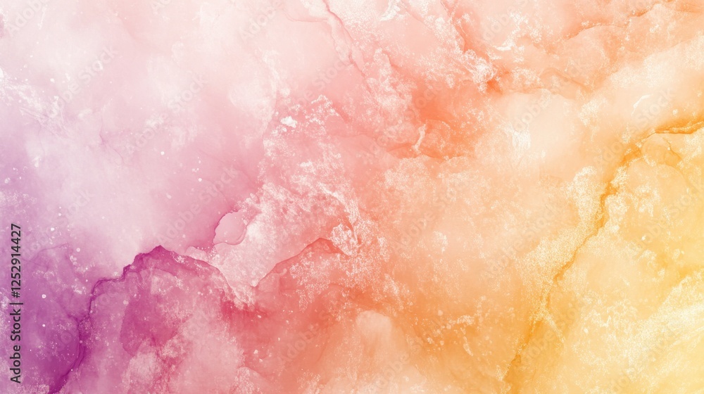 Fototapeta premium A pastel gradient with a warm golden glow fading into soft pink and pale violet