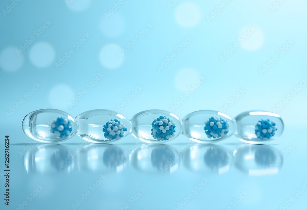 Transparent Medicine Capsules with Tiny Granules Inside
Transparent Medicine Capsules with Tiny Granules Inside