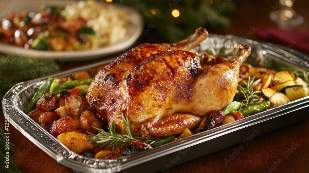 A warm, inviting food spread featuring roasted chicken, grilled wings, and fresh vegetables. A warm, inviting food spread featuring roasted chicken, grilled wings, and fresh vegetables.