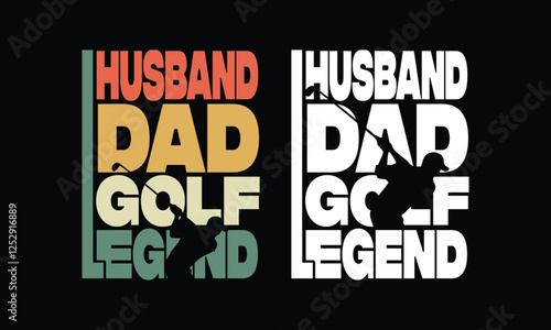 Husband Dad Golf Legend.Vintage Dad lover.