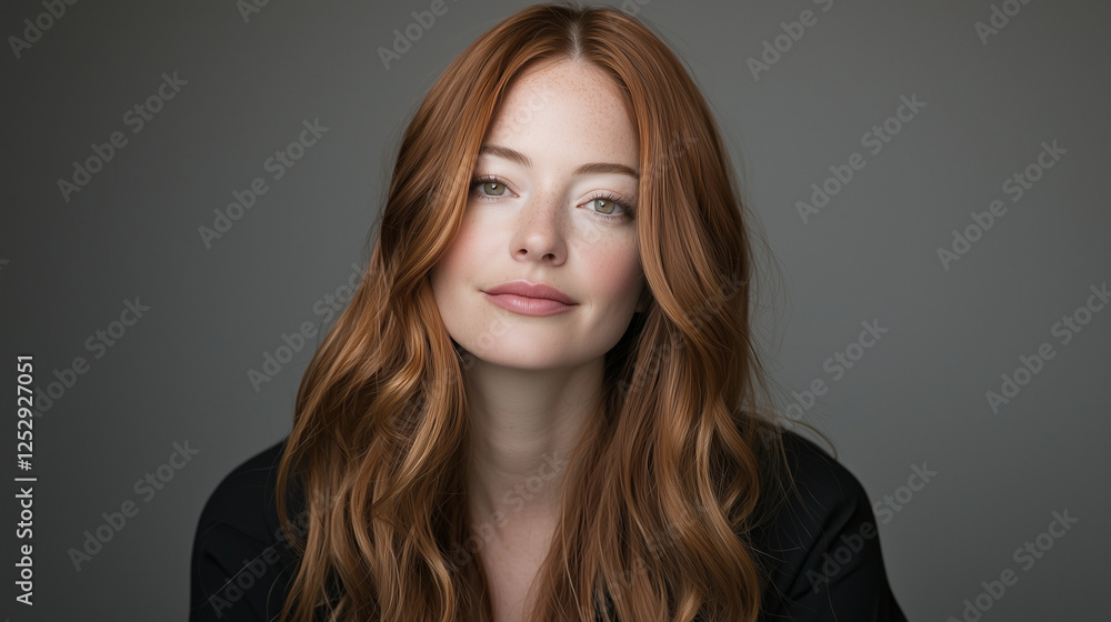 A charming young woman with soft chestnut waves and a warm smile, captured in natural studio lighting. Perfect for skincare, wellness, and natural beauty branding. A charming young woman with soft chestnut waves and a warm smile, captured in natural studio lighting. Perfect for skincare, wellness, and natural beauty branding.