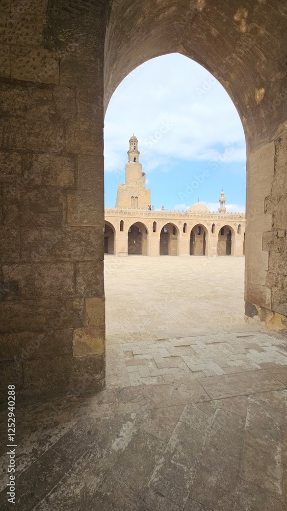 Naklejka premium Ahmed ebn tolon mosque Egypt 