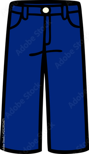 jeans illustration icon