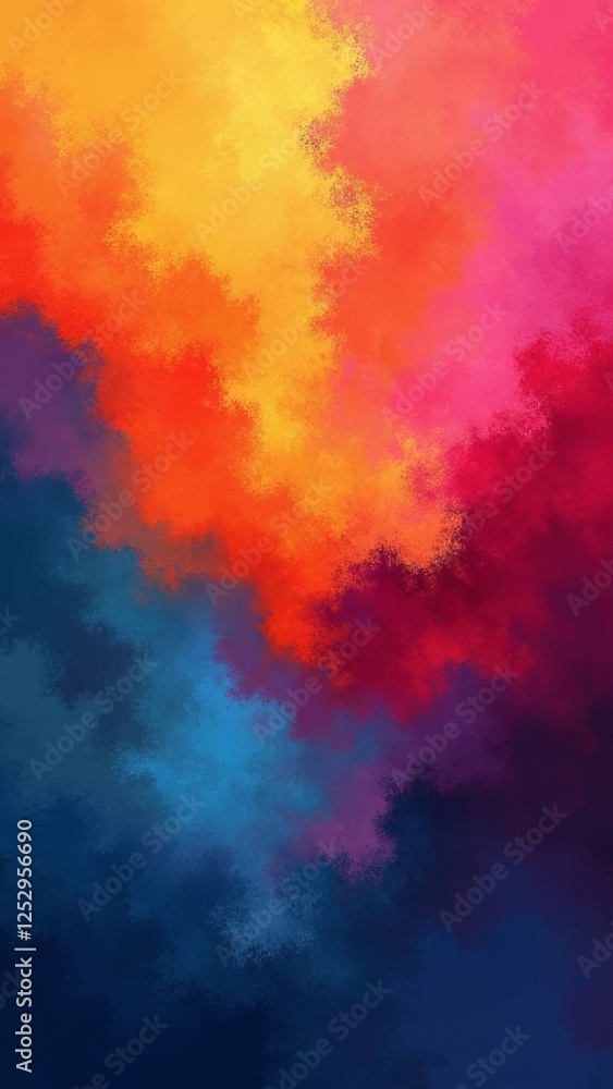 Vibrant chromatic gradient with textured brushstroke effect, expressive art Vibrant chromatic gradient with textured brushstroke effect, expressive art