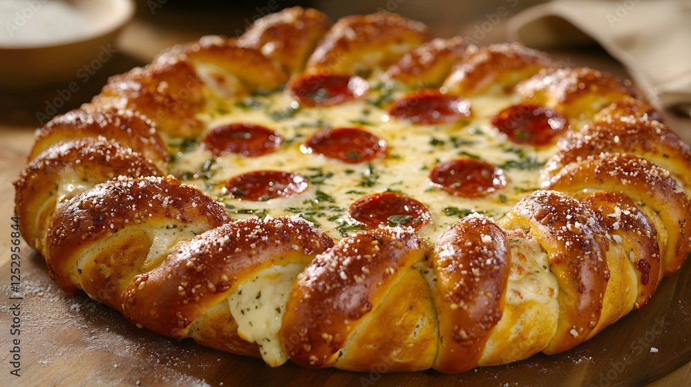 Savory Pretzel Pizza Savory Pretzel Pizza