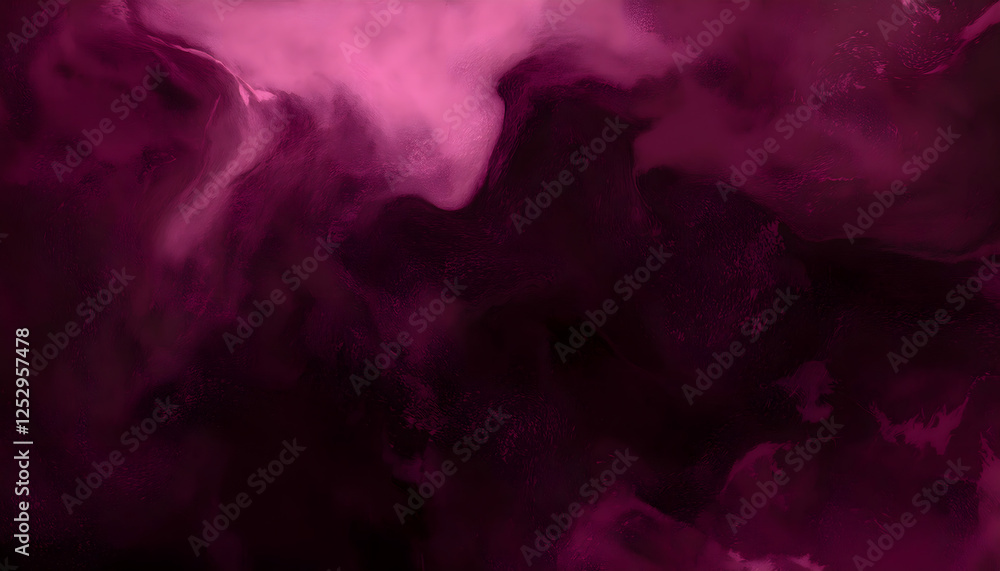 Fototapeta premium Black dark purple red burgundy wine magenta maroon plum watercolor water. Abstract art color
