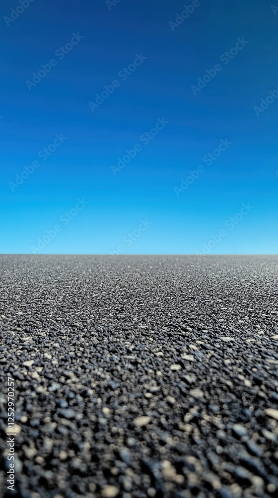 Asphalt road under clear blue sky, background for travel Asphalt road under clear blue sky, background for travel