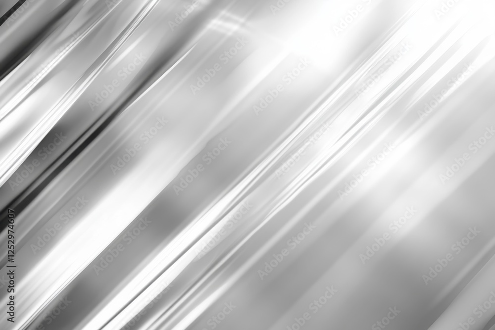 Obraz premium Abstract diagonal lines, silver, light effect, modern background