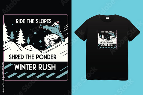 Set of Winter sport athlete silhouettes. Ski jumping, downhill, slalom, skiing emblems. Print design for t-shirt. Sport club emblems.