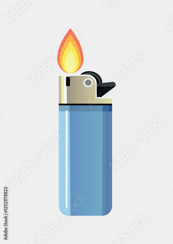 vector illustration of a lighter
