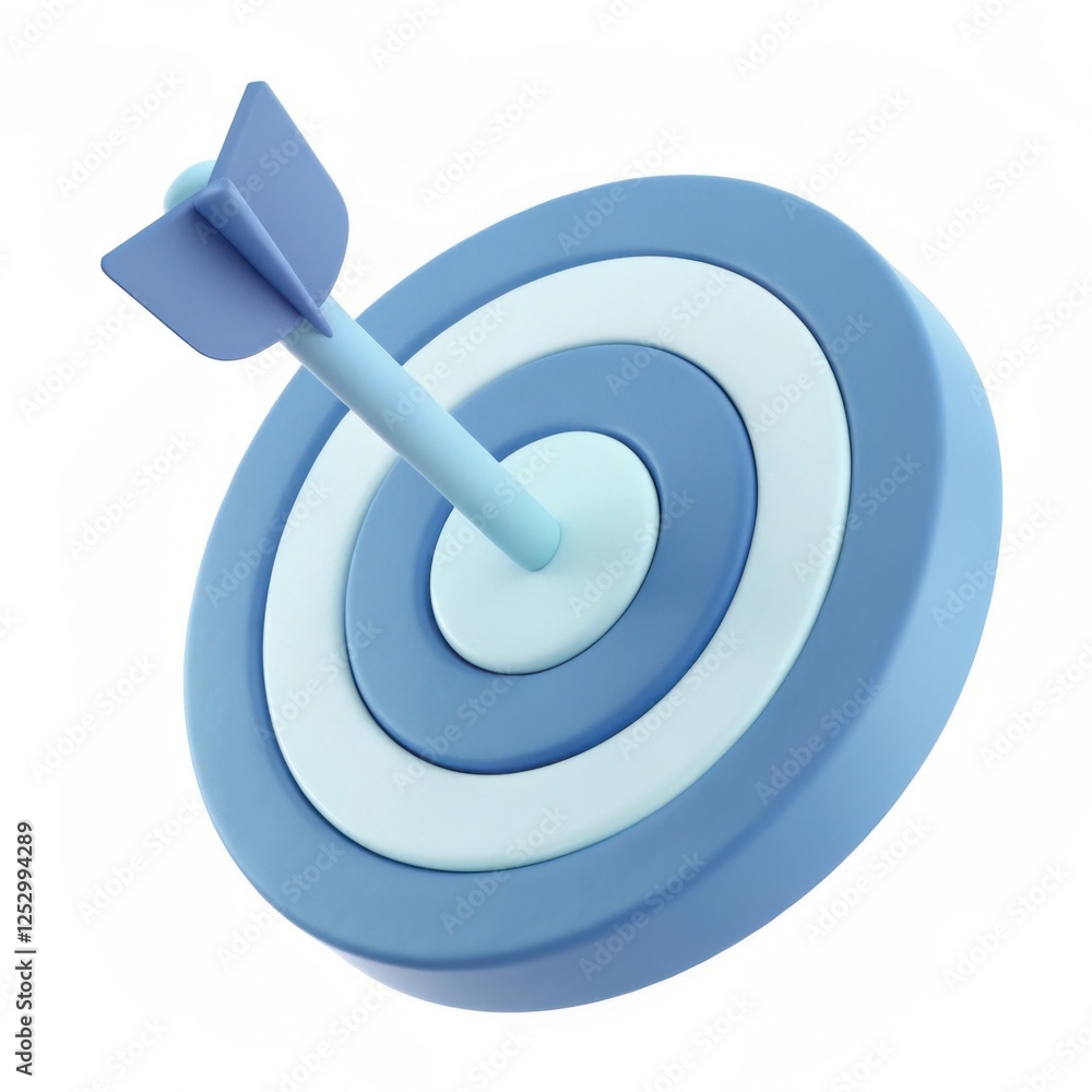 A blue bullseye target with an arrow aimed directly at the center, symbolizing precision and focus. A blue bullseye target with an arrow aimed directly at the center, symbolizing precision and focus.