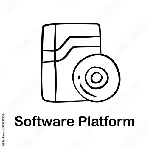 Software Platform Icon – Digital Solutions and System Software Management