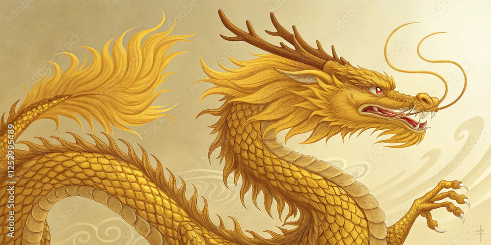Fototapeta premium chinese style dragon