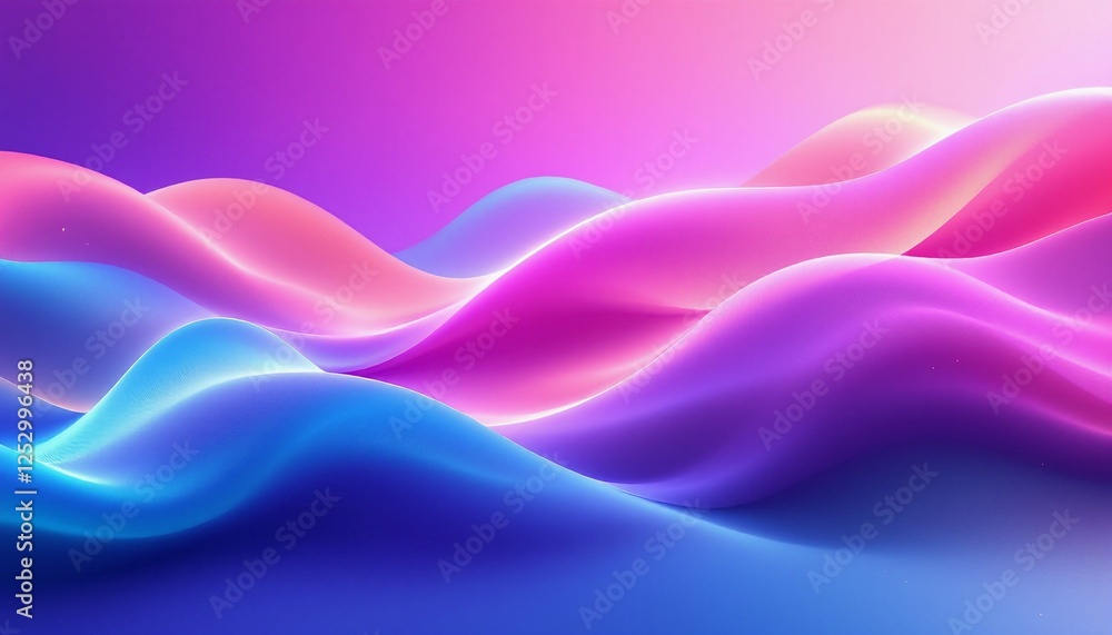 Fototapeta premium Futuristic Neon Wave Design for Technology Backgrounds