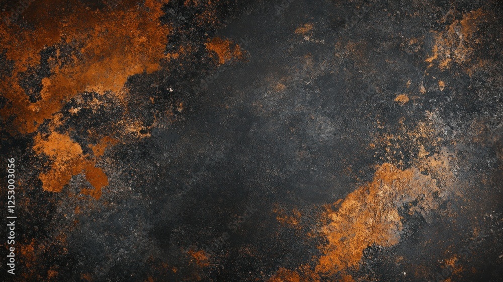 Abstract Dark Orange and Black Texture Background Abstract Dark Orange and Black Texture Background