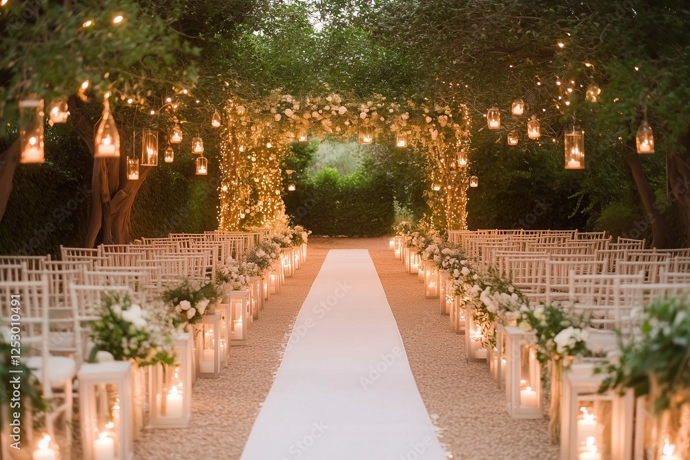 Beautiful floral wedding arch decorated with lush flowers and greenery in an elegant outdoor venue. A perfect romantic setting for ceremonies, celebrations, and luxury events Beautiful floral wedding arch decorated with lush flowers and greenery in an elegant outdoor venue. A perfect romantic setting for ceremonies, celebrations, and luxury events