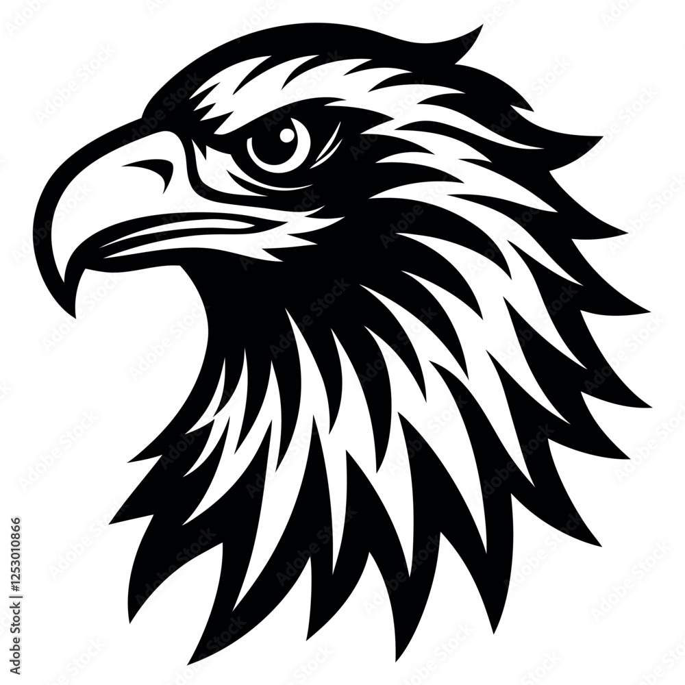 Obraz premium eagle head vector illustration