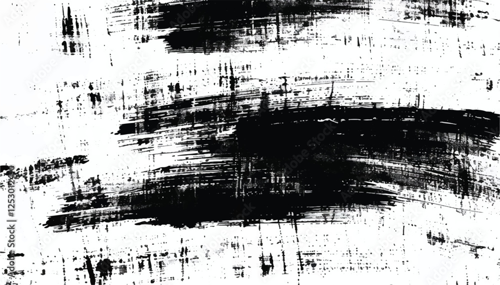 Obraz premium Brush stroke and texture. Black Brush strokes on white Background. Brush strokes texture. Grunge texture. Grunge background. EPS10.
