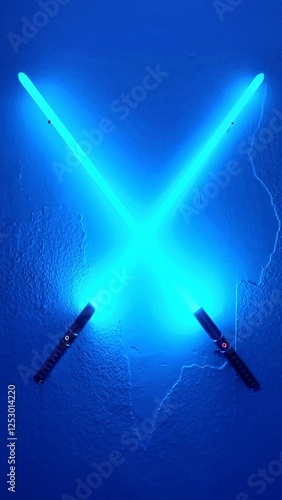 zwei Lichtschwerter