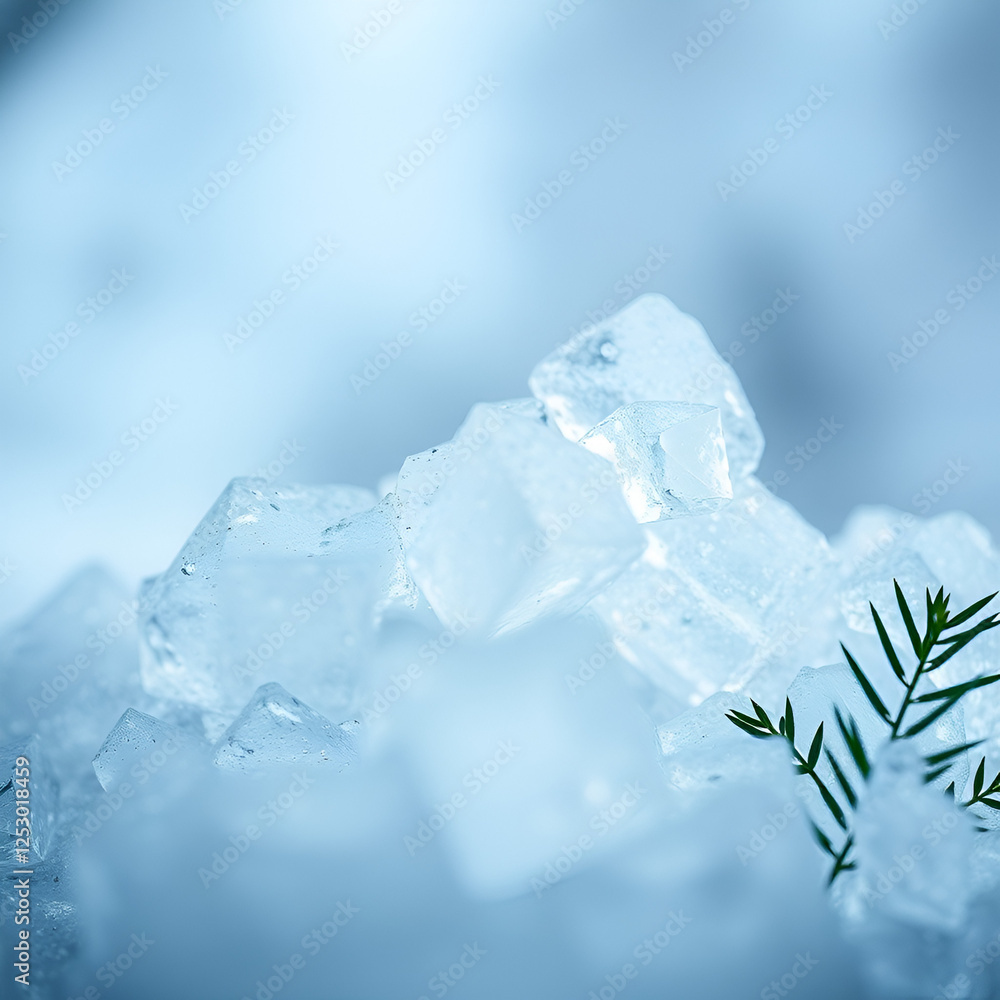 Obraz premium ice on the blue sky