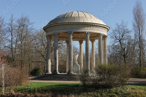 Chateau de Versailles domaine de Trianon hameau de la Reine Marie-Antoinette. Temple de l’amour.