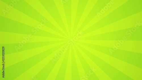 Green Abstract Wallpaper with Rotating rays. Loop Animation in Ultra HD 4K.